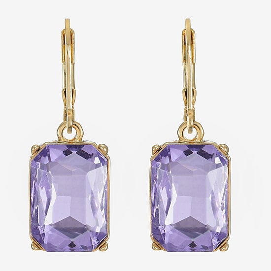 Monet Jewelry Womens Glass Drop Earrings