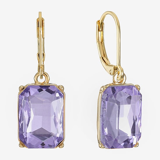 Monet Jewelry Womens Glass Drop Earrings