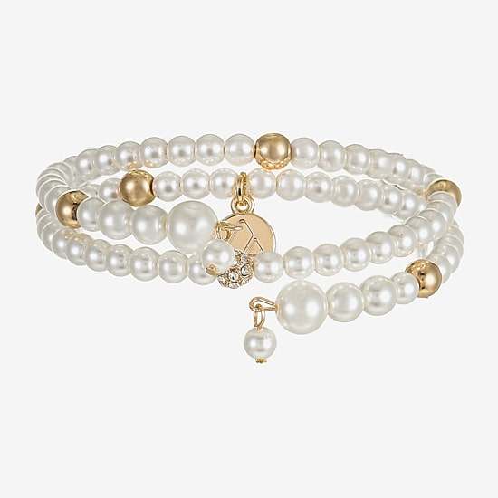 Liz Claiborne Womens Glass Wrap Bracelet