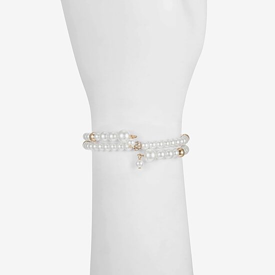 Liz Claiborne Womens Glass Wrap Bracelet
