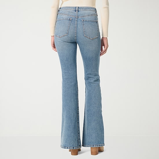 JS Jessica Simpson Womens High Rise Flare Leg Jean