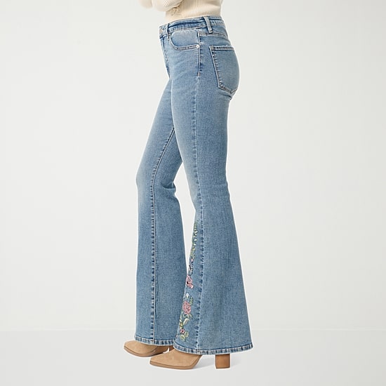 JS Jessica Simpson Womens High Rise Flare Leg Jean