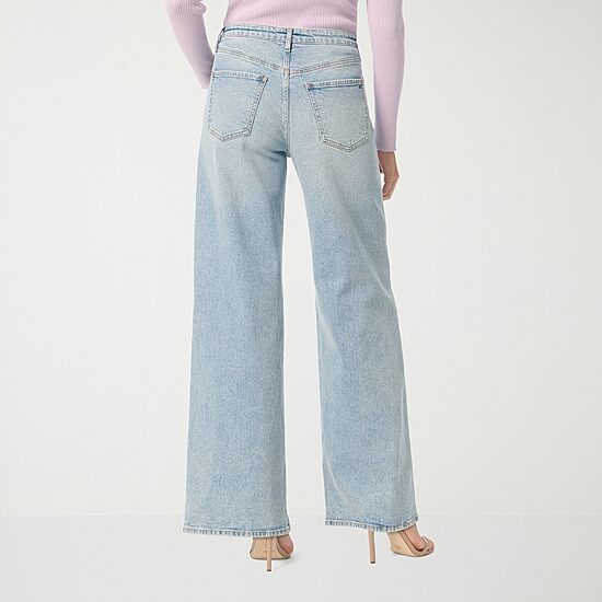 JS Jessica Simpson Womens High Rise Wide Leg Jean