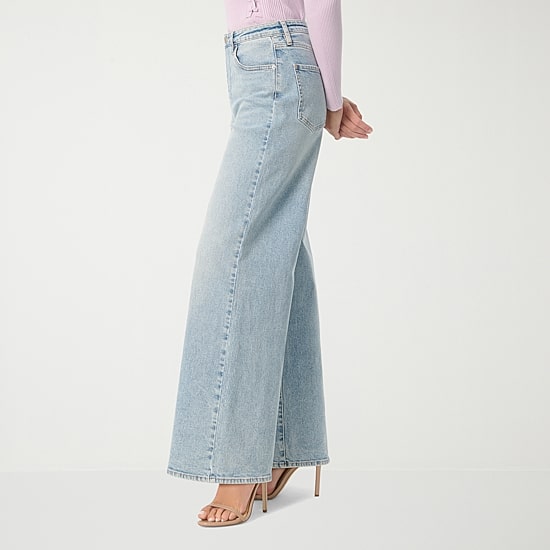JS Jessica Simpson Womens High Rise Wide Leg Jean