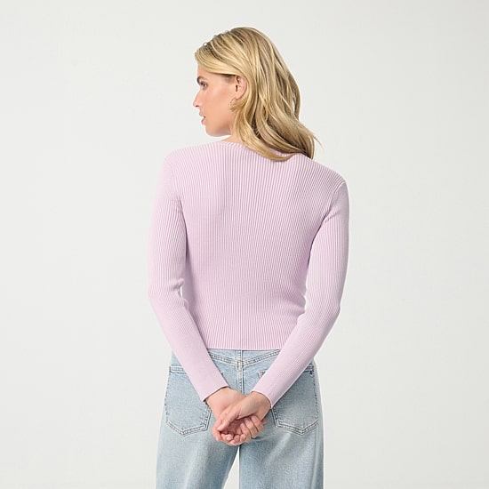 JS Jessica Simpson Womens Boat Neck Long Sleeve Pullover Sweater