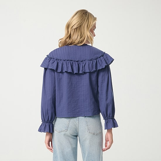 JS Jessica Simpson Womens V Neck Long Sleeve Blouse