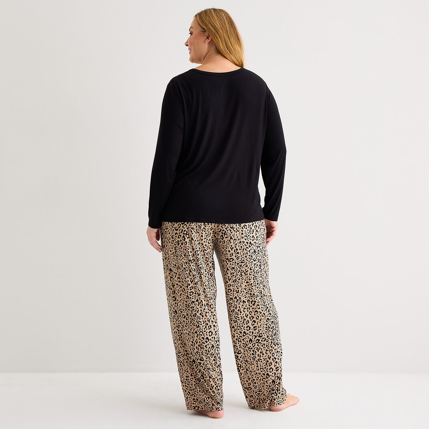 Liz Claiborne Cool and Calm Womens Long Sleeve 2-pc. Pajama Set