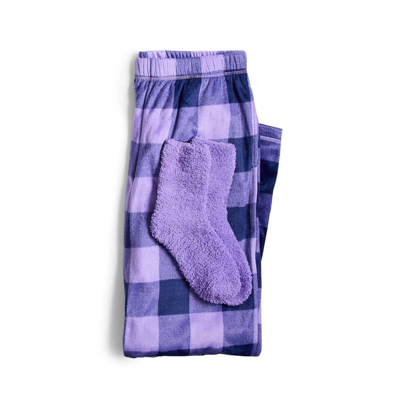 Sleep Chic Womens Fleece Pajama Pants With Sock