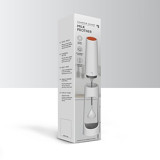 Sharper Image Milk Frother For Dense and Long Lasting Foam Creation