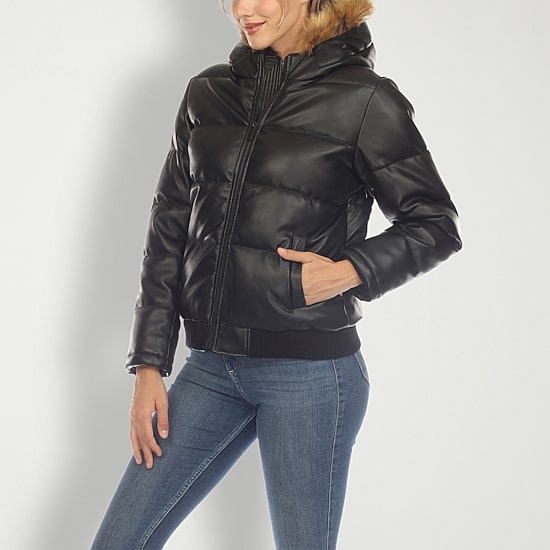 White Mark Womens Midweight Bomber Jacket
