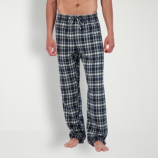 Hanes Mens Fleece Crew Neck Long Sleeve 2-pc. Big Pajama Set