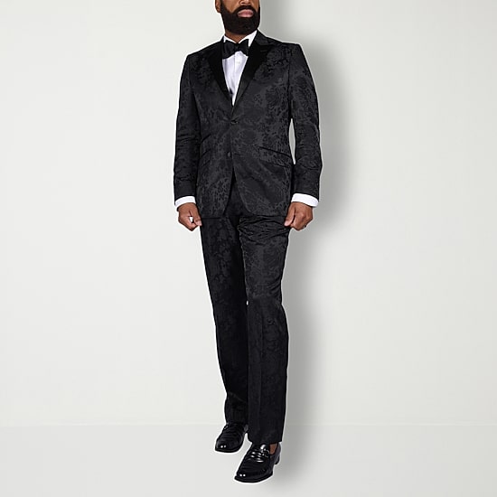 Steve Harvey Mens Classic Fit Floral Suit Jacket