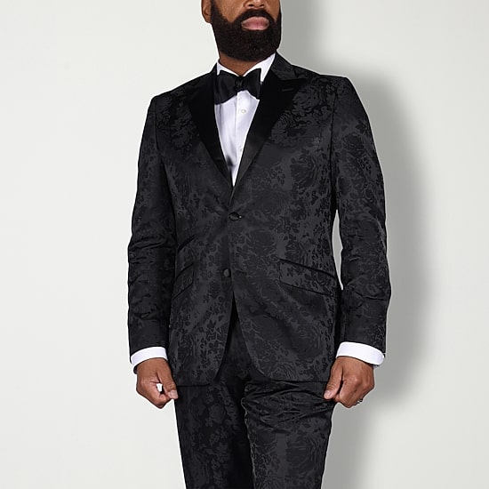 Steve Harvey Mens Classic Fit Floral Suit Jacket