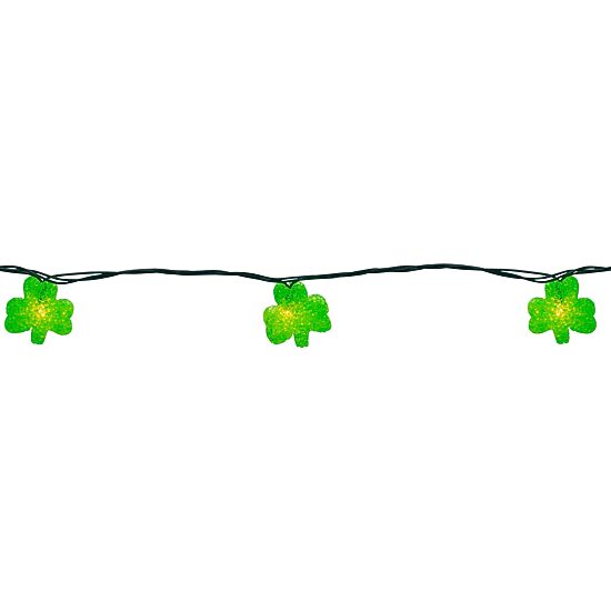 Northlight 10 7.2ft Green Irish Shamrock St Patrick'S Day Green Wire String Lights
