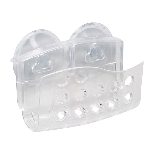 Kennedy International Clear Suction Mount Soap Holder, One Size, Clear