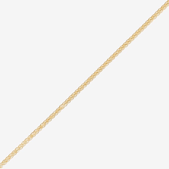 Made in Italy Womens 14K Gold 20 Inch Wheat Chain Necklace