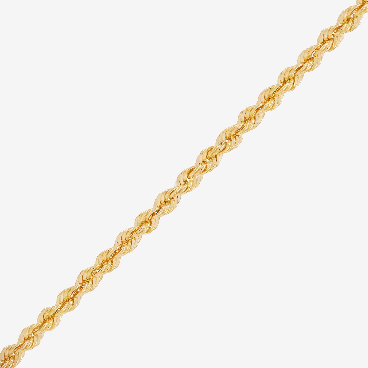 Bonded Brilliance Womens 14K Gold Bonded With Sterling Silver 18 Inch Rope Chain Necklace