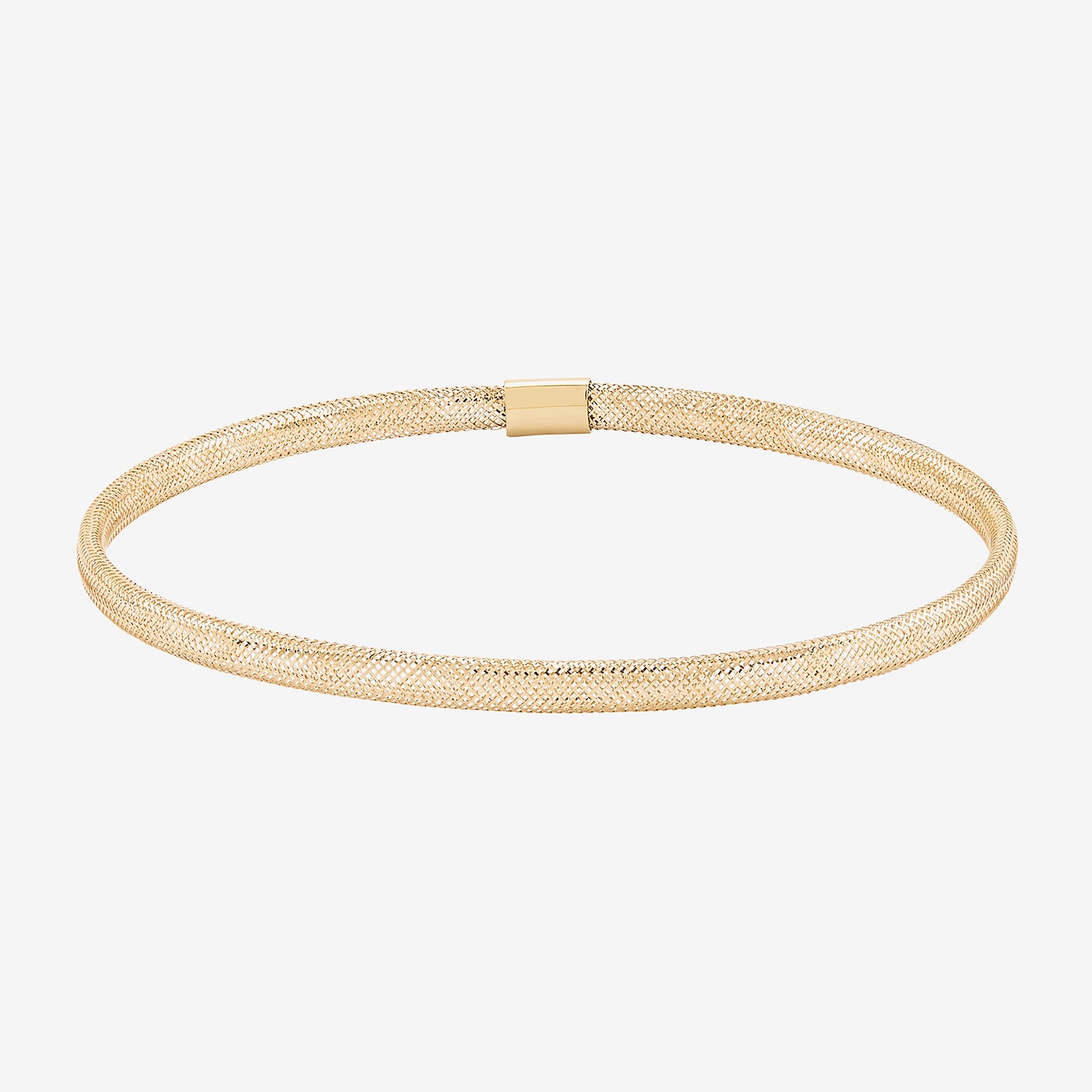 Made in Italy Womens 10K Gold Stretch Bracelet
