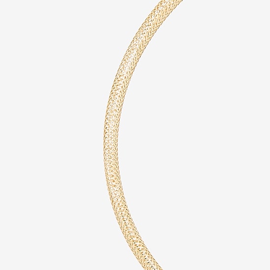 Made in Italy Womens 10K Gold Stretch Bracelet