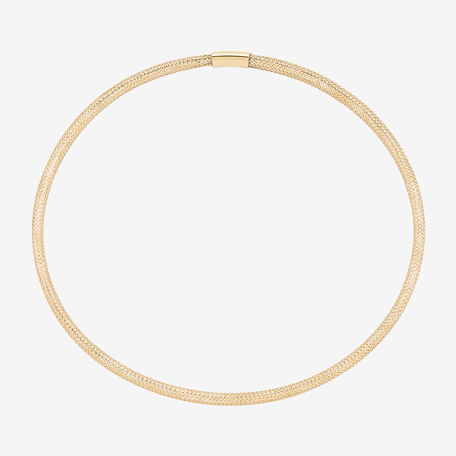 Made in Italy Womens 10K Gold Stretch Bracelet