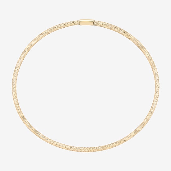 Made in Italy Womens 10K Gold Stretch Bracelet