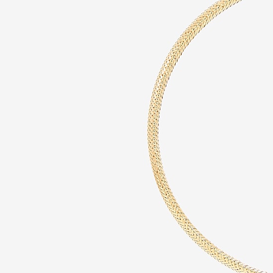 Made in Italy Womens 10K Gold Stretch Bracelet