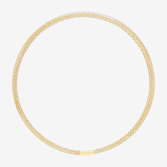 Made in Italy Womens 10K Gold Stretch Bracelet