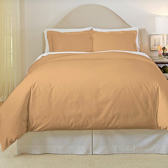 Pointehaven Long Staple Cotton Soft Sateen 3-pc. Duvet Cover Set