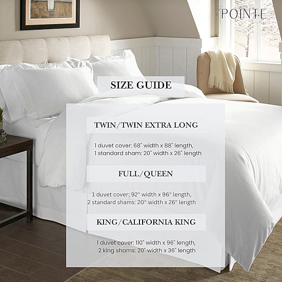 Pointehaven Printed Or Solid Cotton Duvet Cover Set