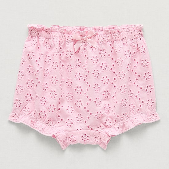 Okie Dokie Eyelet Baby Girls Pull-On Short
