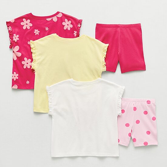 Okie Dokie Toddler & Little Girls Jersey 5-pc. Short Set
