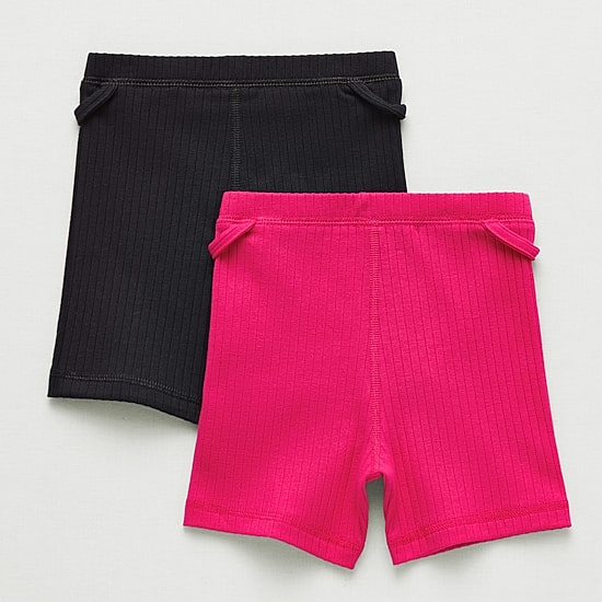 Okie Dokie Toddler Girls 3" Adaptive Easy-on + Easy-off 2-pc. Bike Short