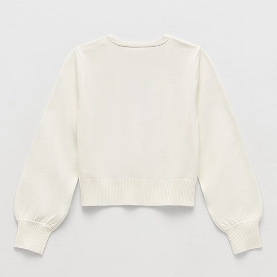 Thereabouts Little & Big Kid Girls V Neck Long Sleeve Cardigan