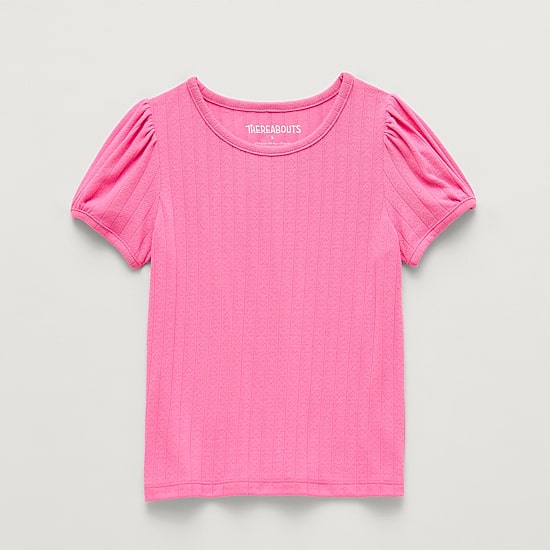 Thereabouts Little Girls Round Neck Short Sleeve T-Shirt
