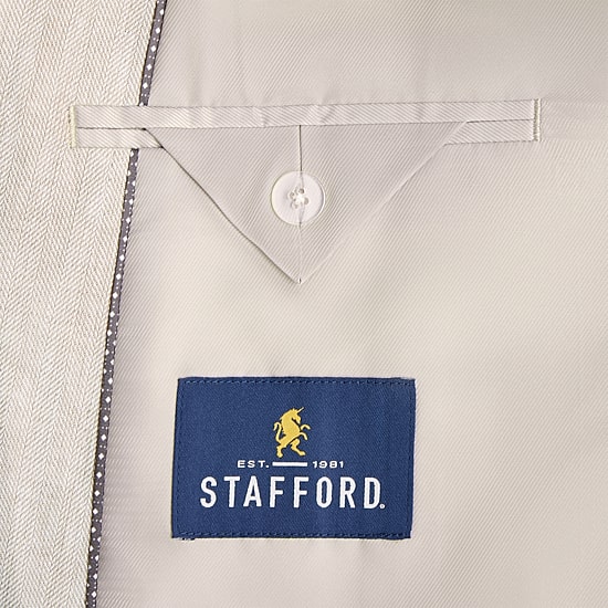 Stafford Linen Cotton Mens Big and Tall Classic Fit Linen Sport Coat