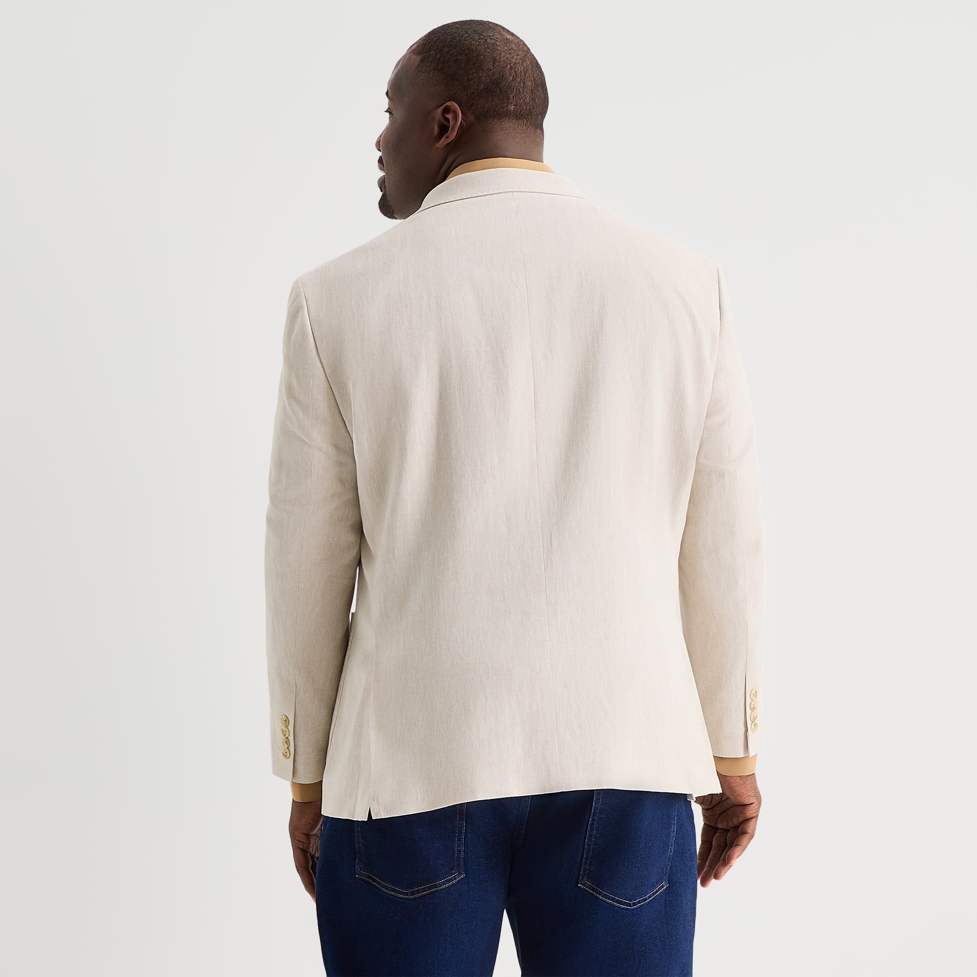 Stafford Linen Cotton Mens Big and Tall Classic Fit Linen Sport Coat