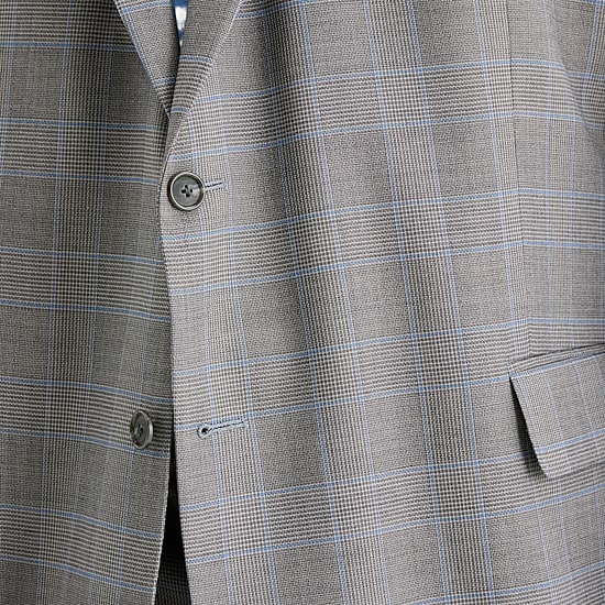 Stafford Coolmax All Season Ecomade Mens Big and Tall Classic Fit Plaid Suit Jacket
