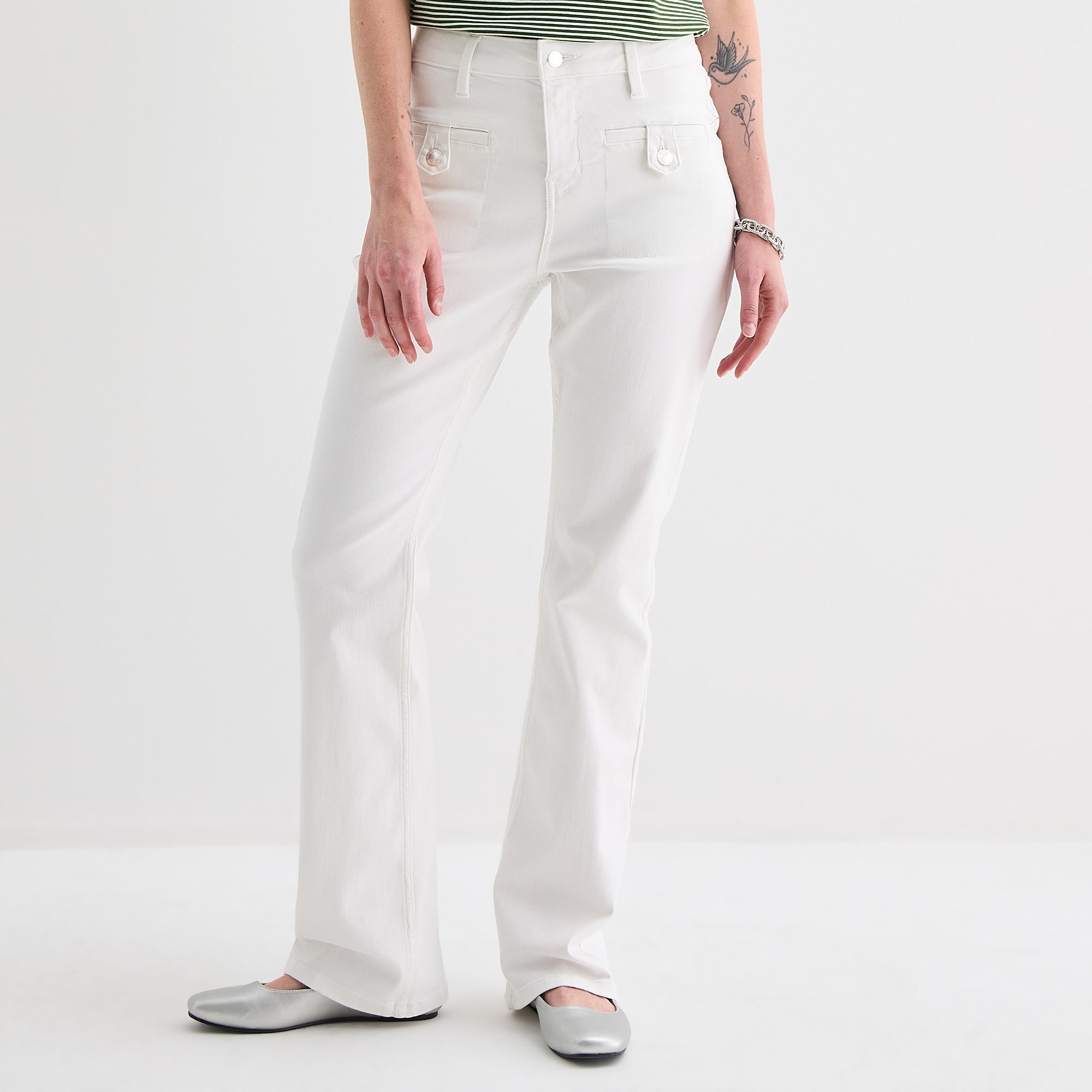 Liz Claiborne Lana Womens High Rise Bootcut Jean