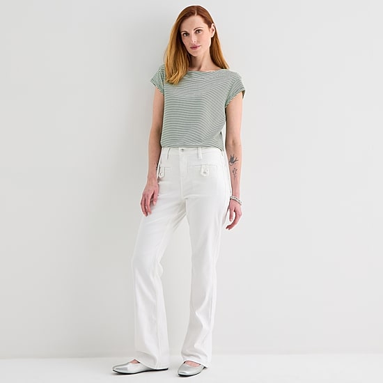 Liz Claiborne Lana Womens High Rise Bootcut Jean