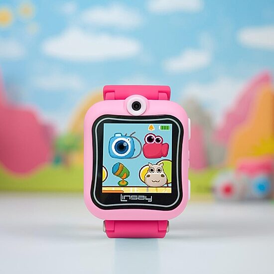 Linsay 1.5 Kids Pink Smart Watch With Bag
