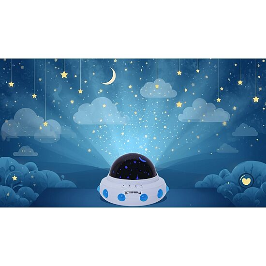 LINSAY® SL1KW Baby Smart Kids Toy Lamp Projector Universe LED Light Show Lullabies