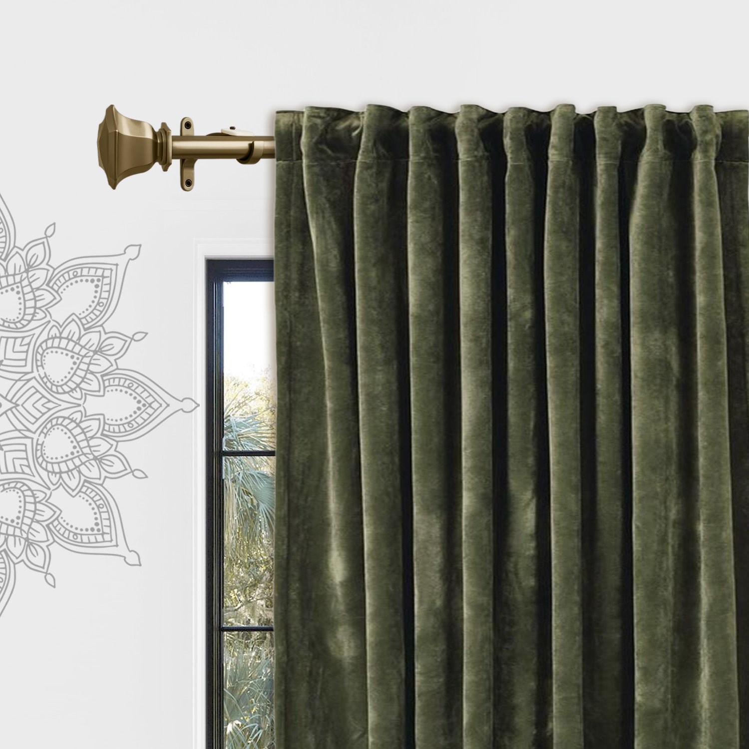 Deco Window Soft Gold Program 1 IN Curtain Rod