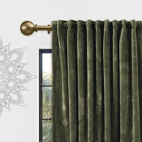 Deco Window Soft Gold Program 1 IN Curtain Rod