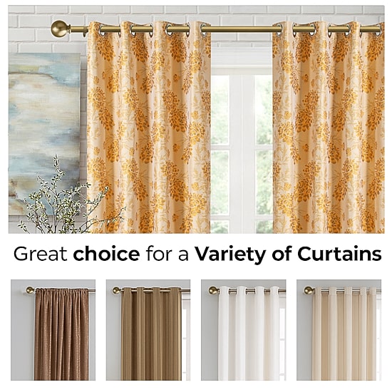 Deco Window Soft Gold Program 1 IN Curtain Rod