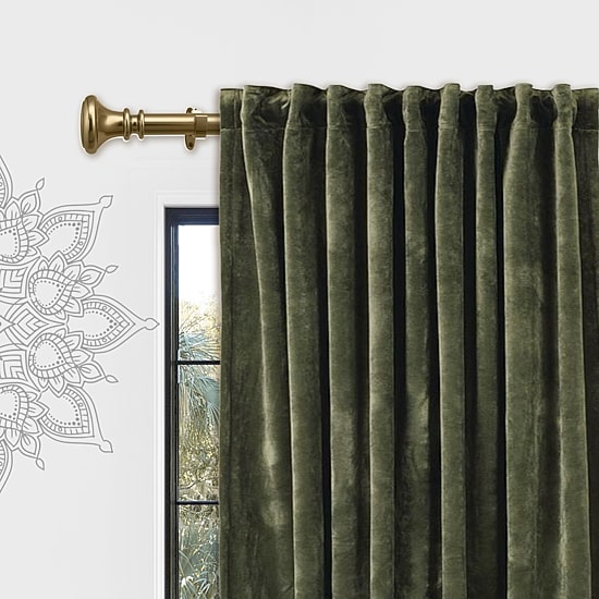 Deco Window Soft Gold Program 1 IN Curtain Rod