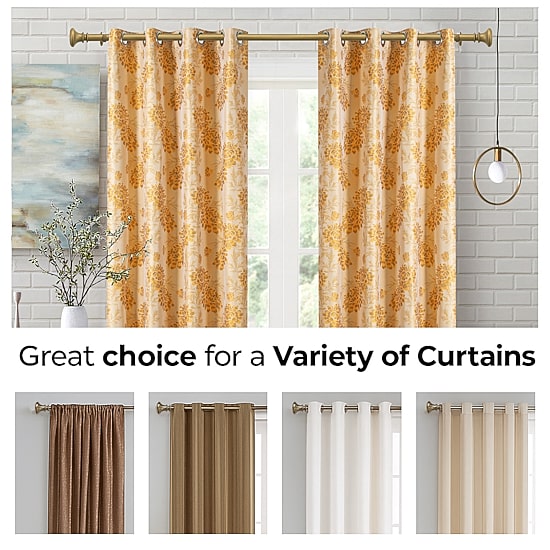 Deco Window Soft Gold Program 1 IN Curtain Rod