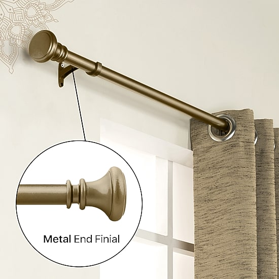 Deco Window Soft Gold Program 1 IN Curtain Rod