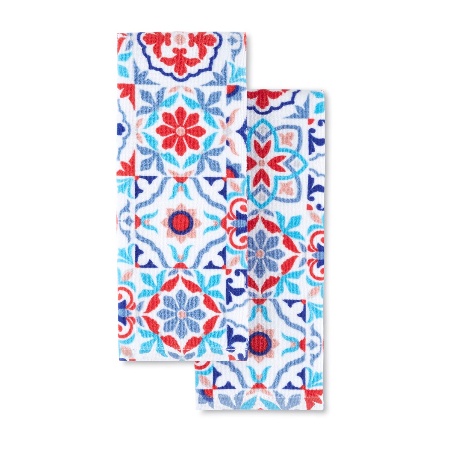 Fiesta Worn Tiles 2-pc. Kitchen Towel Set