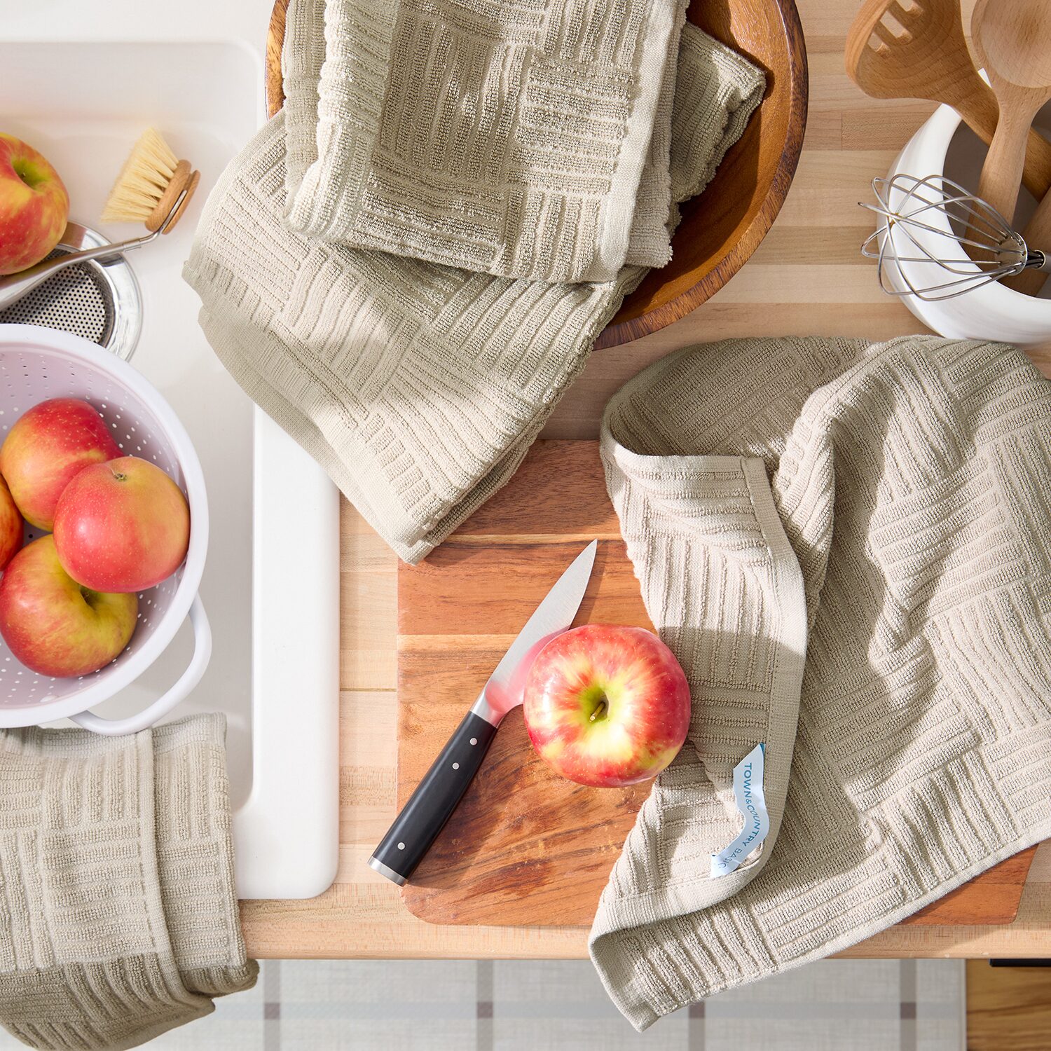 Town and Country Basketweave 2-pc. Kitchen Towel Set