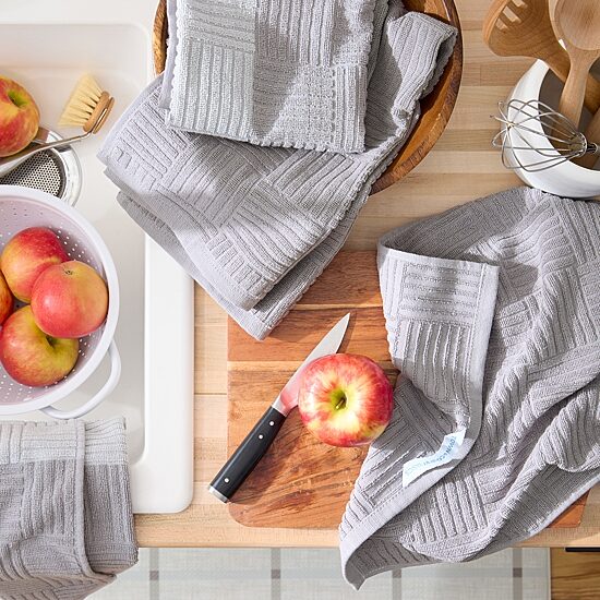 Town and Country Basketweave 2-pc. Kitchen Towel Set
